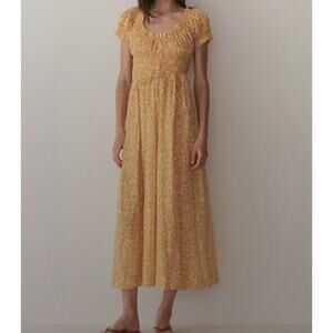 Doen Ashlynn Dress in Clementine Daisy Field